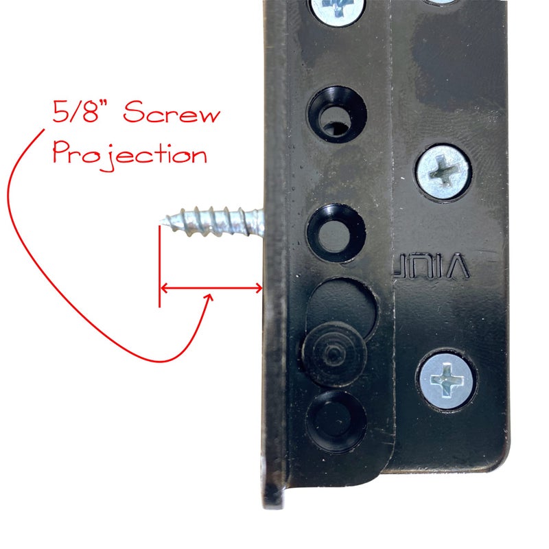 Desunia Set of 4 - No Mortise Bed Frame Brackets - Connects Headboard & Footboard to Side Rails - Screws & Instructions Included - Image 5